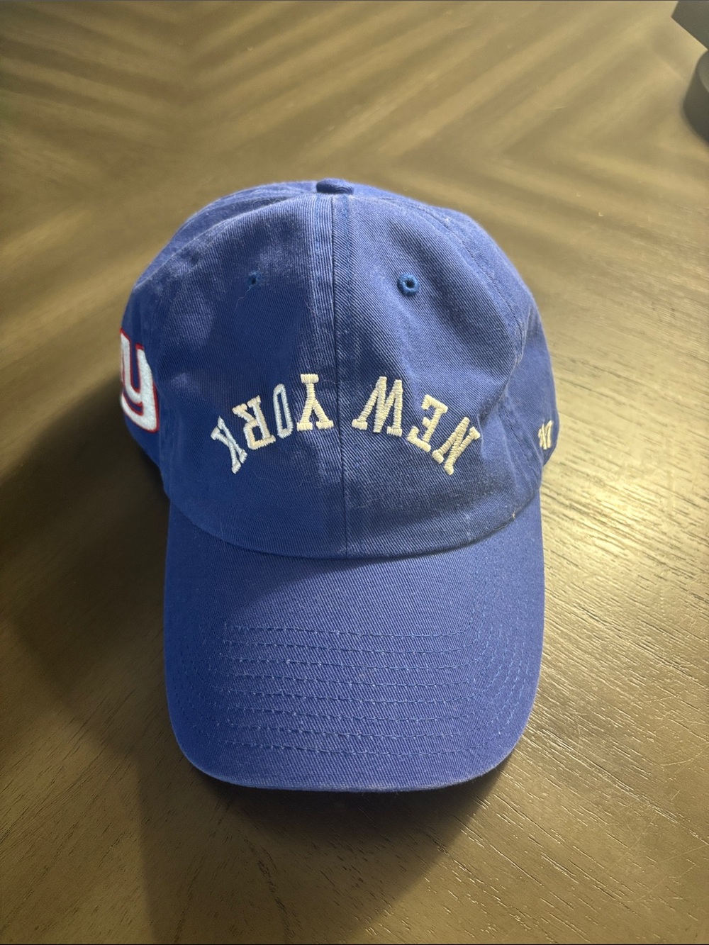New York Embroidered Baseball Cap - Blue